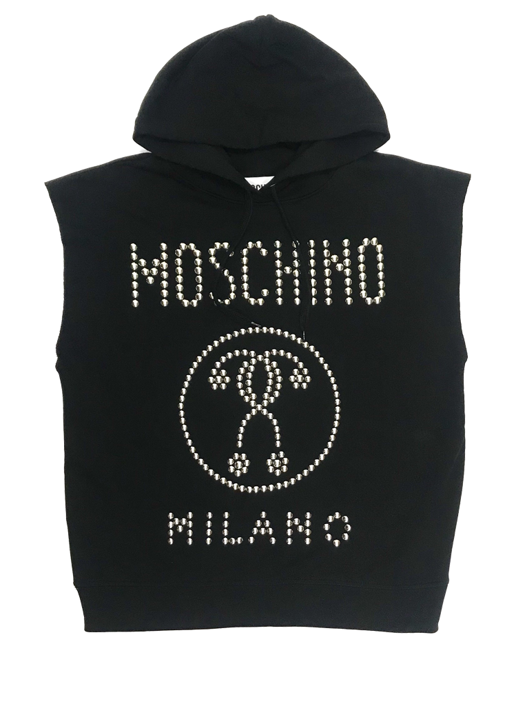 Moschino STUDDED LOGO HOODIE | Moda404 